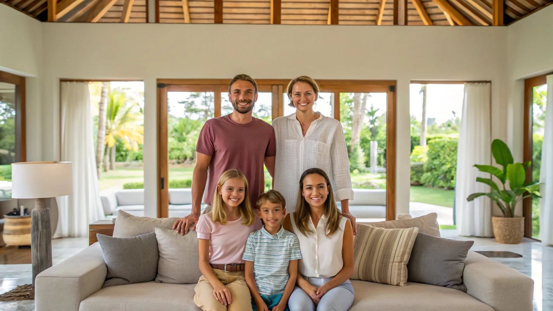 Happy Family in villa Lombok | Lombok Expats